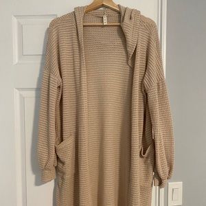 Shop Talulah Boutique Open Front Waffle Sweater